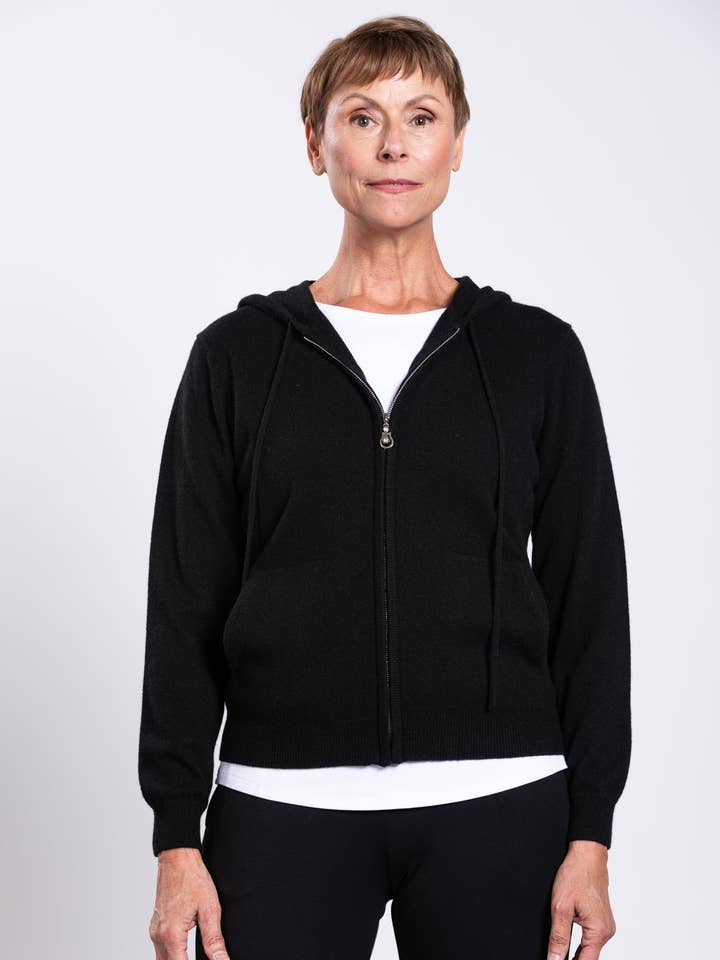 Finlay Tröja, Svart, Ull Kashmir för wholesale av Blue Sky Clothing Co LLC