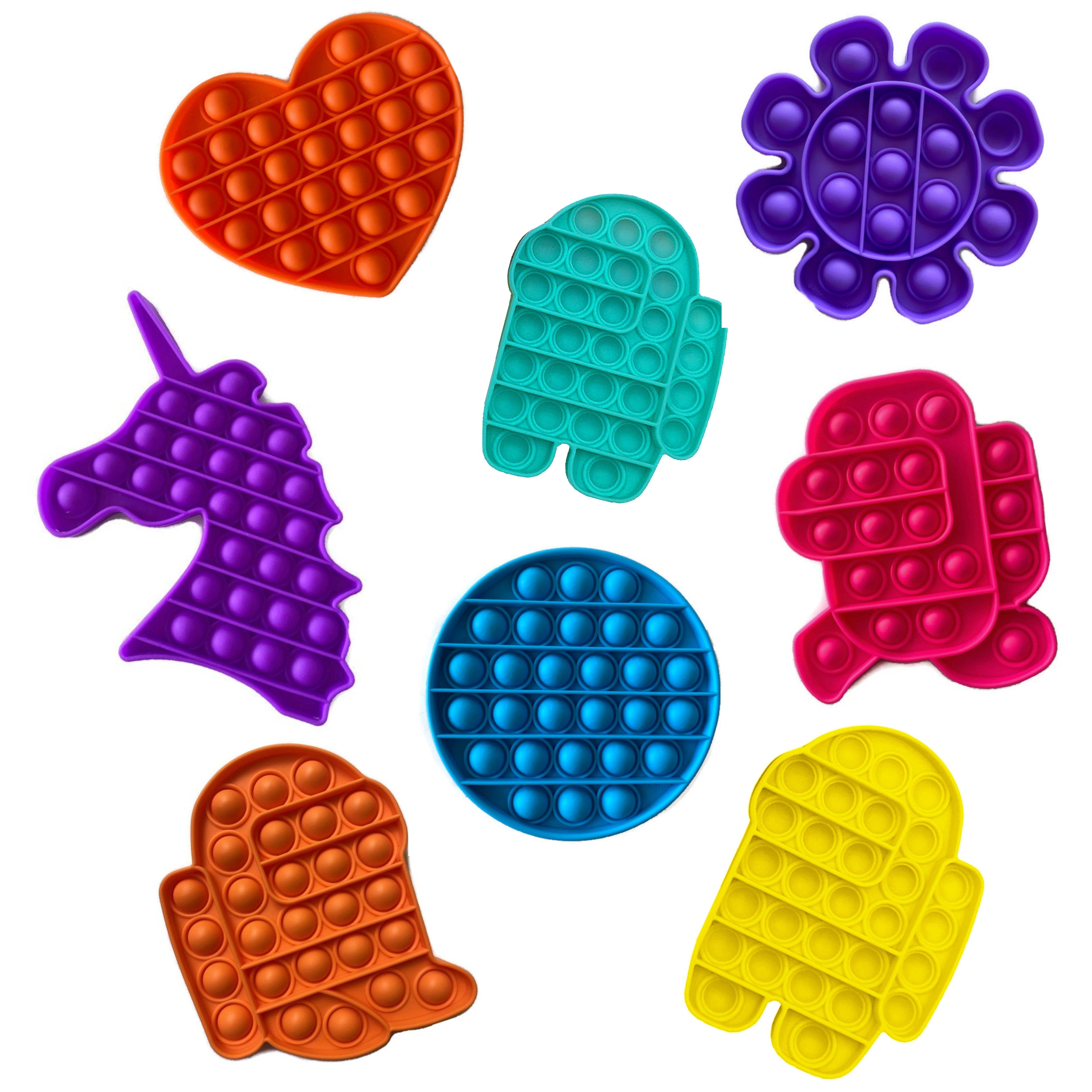 Einhorn Toys Push Pop Einfache Dimple Pop its Fidget Stressabbau Spielzeug Klick 