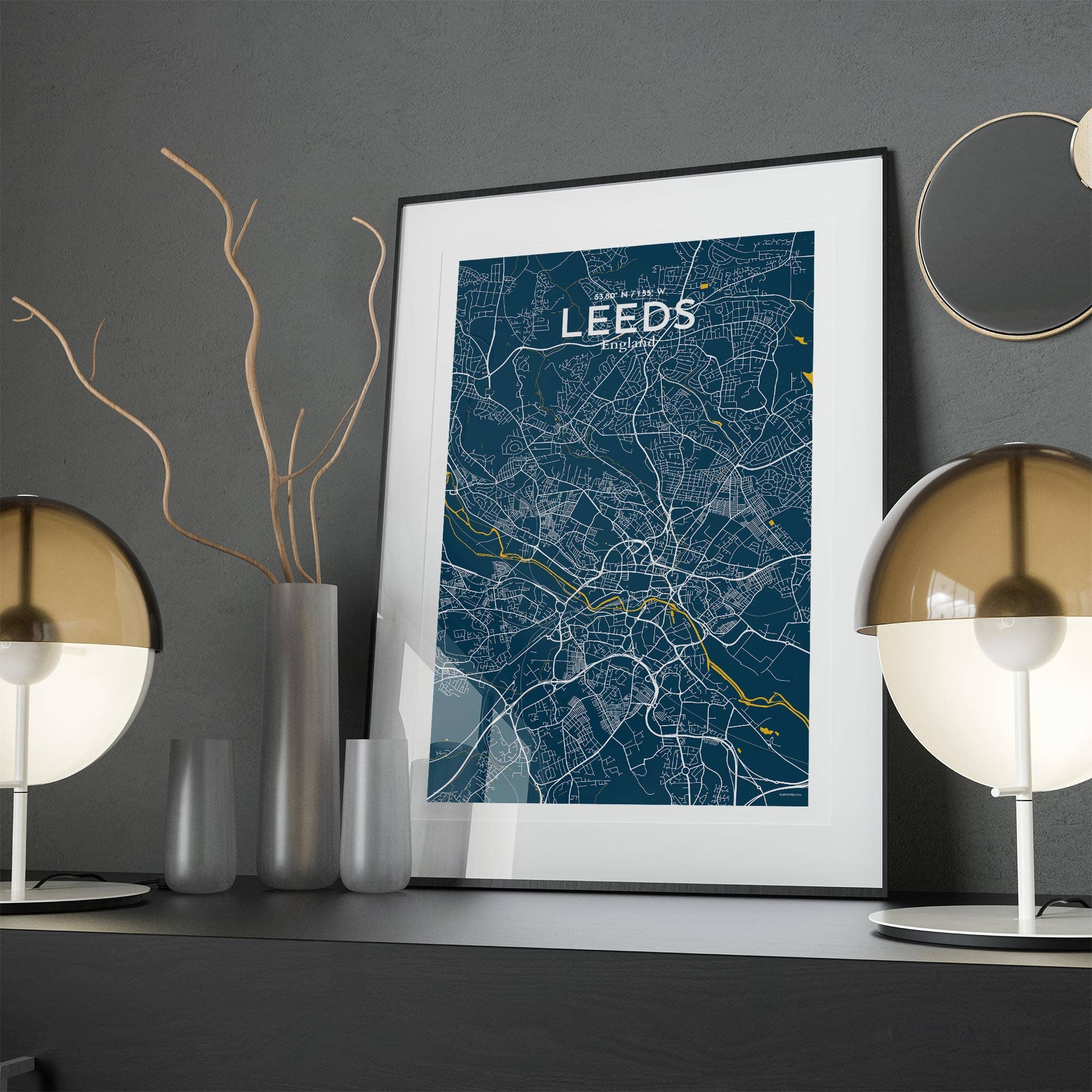 OurPoster.com – wholesale Poster – Leeds karta affisch146