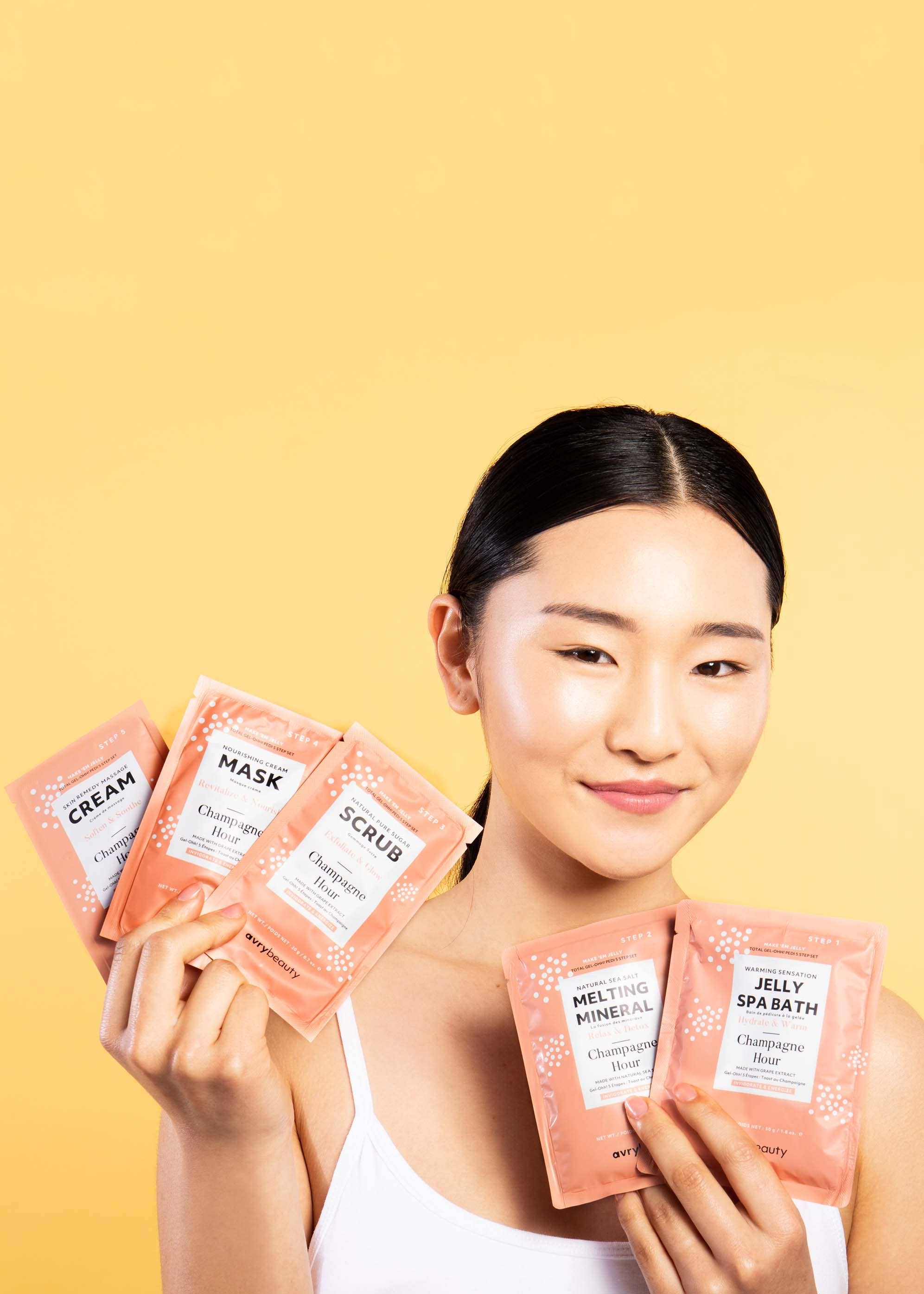 AvryBeauty - Venta al por mayor Juegos de cuidado de uñas - Set de Spa Pedi Total Gel-Ohh! - Hora de Champán4