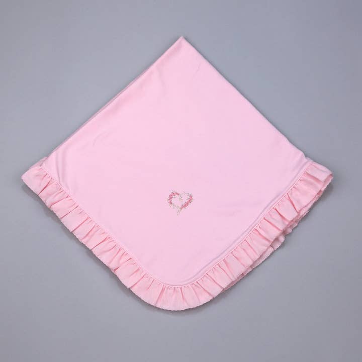 LHE-916 COUVERTURE ROSE À VOLANTS PETIT CŒUR pour la vente par Hug Me First