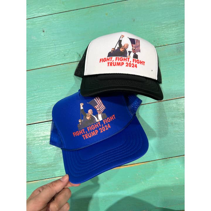 Vibes Hat Company - Wholesale Trucker Hat - Unisex - Trump Fight Trucker | Election Hats | Political Caps