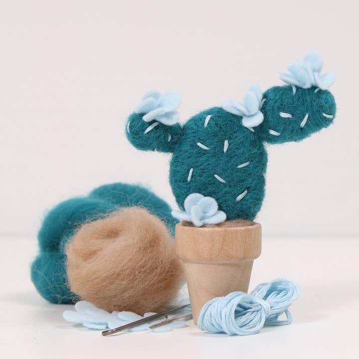 Benzie Design - Wholesale Craft Sewing Kit - Needle Felting Kit, Prickly Pear