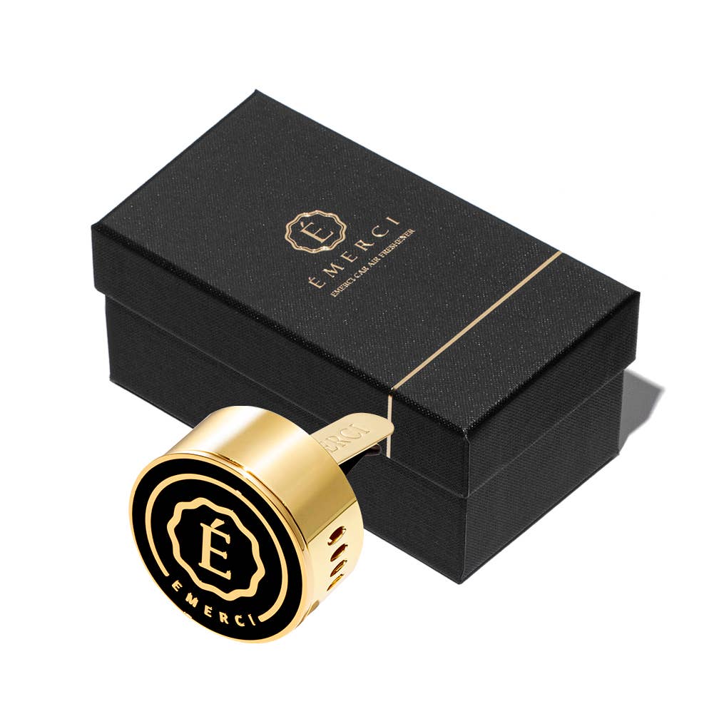 Émerci Black Luxury Car Vent Clip On Air Freshener Gift Set for wholesale on Faire0