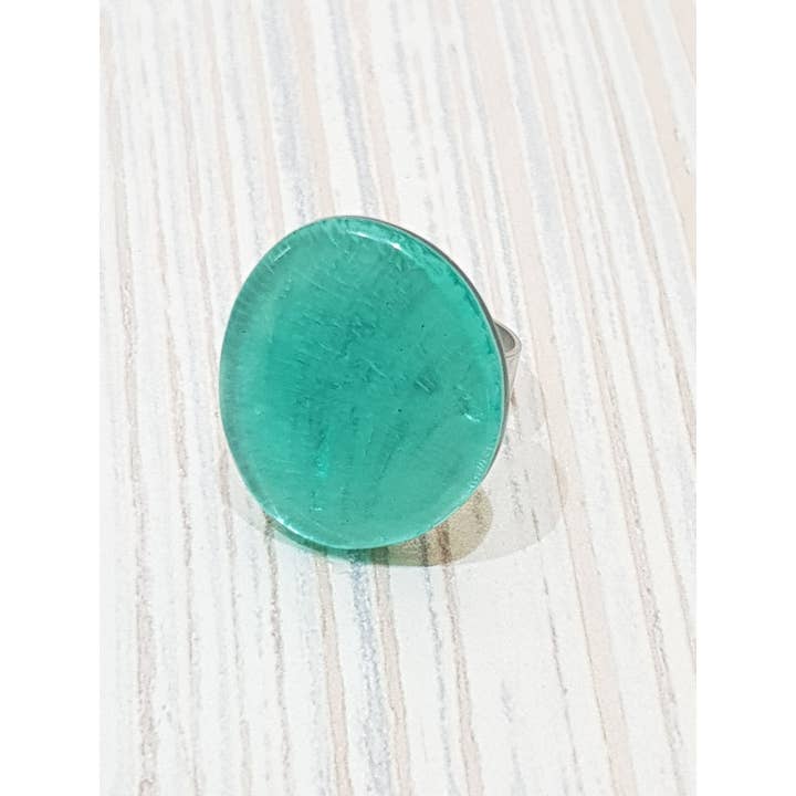 Gloria-Maris - Wholesale Cocktail/Statement Ring - Capiz ring/CS-2546/real Capiz shell: approx. 25 mm1