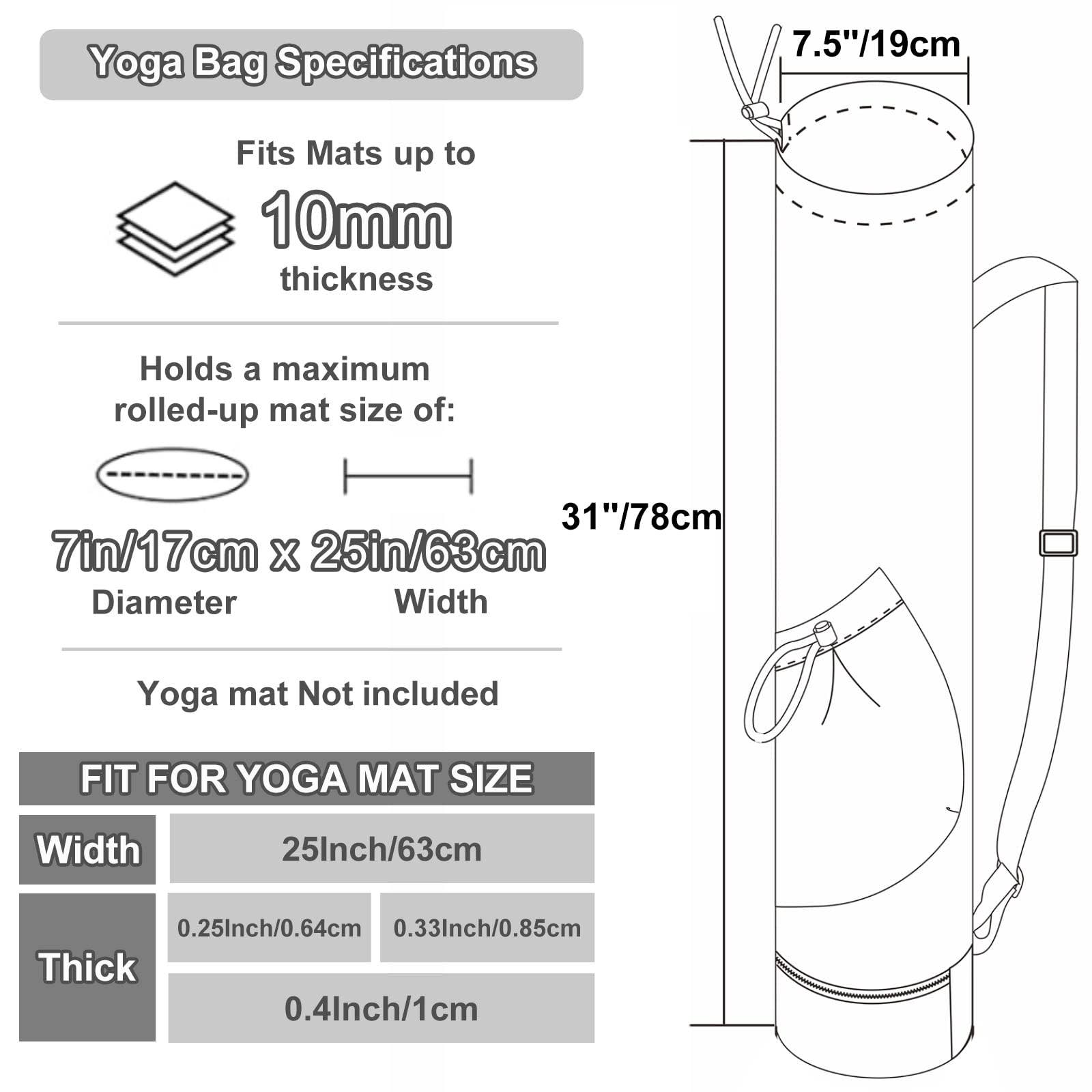 wandf – Großhandel Yogatasche – Tragetasche für Yogamatten mit Nasstasche und Multifunktionstasche11
