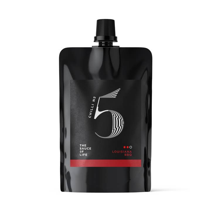 Louisiana BBQ Hot Sauce - 100/500ML Pouches- Gourmet Sauce for wholesale by Chilli No. 5