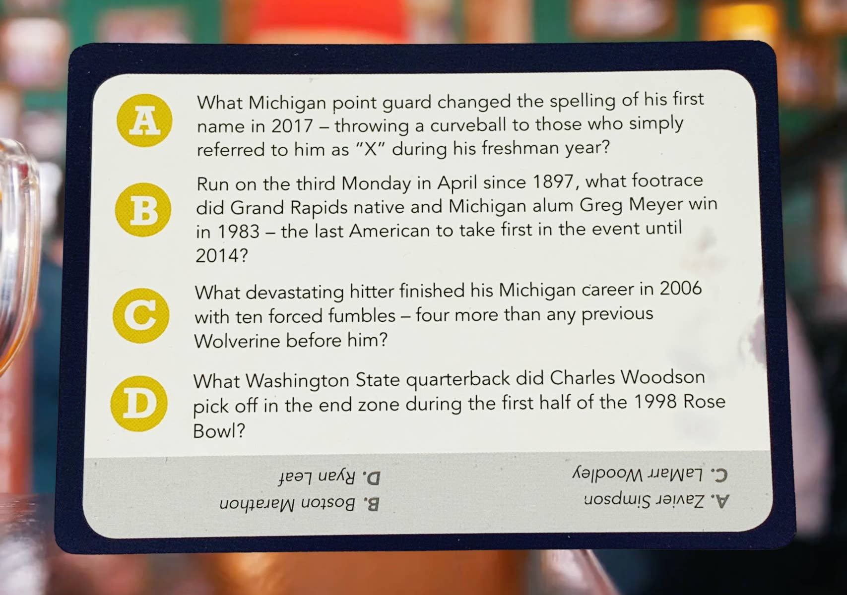 You Gotta Know Games - Wholesale Card Game - You Gotta Know Ann Arbor - Sports Trivia Game (12)5