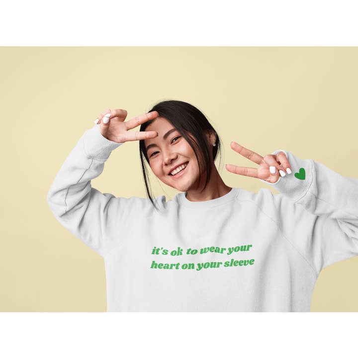 Hjerte på ærmet for engroshandel hos Refreshing Apparel