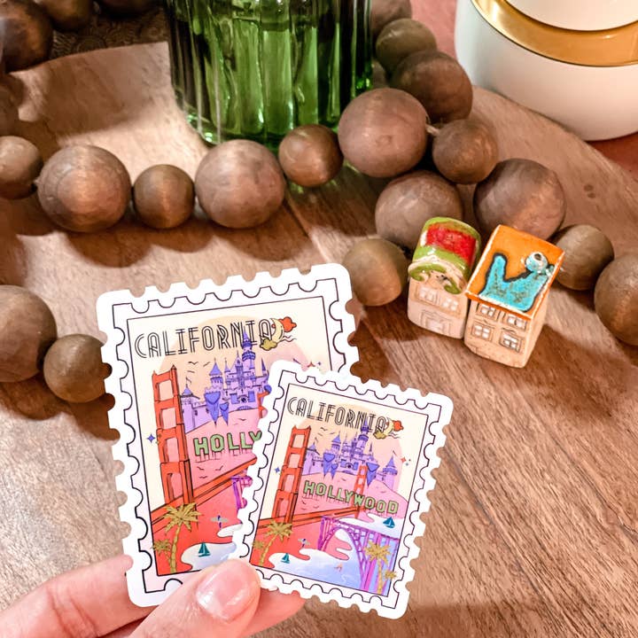 California Sticker for wholesale by Atelier Nazli Brush