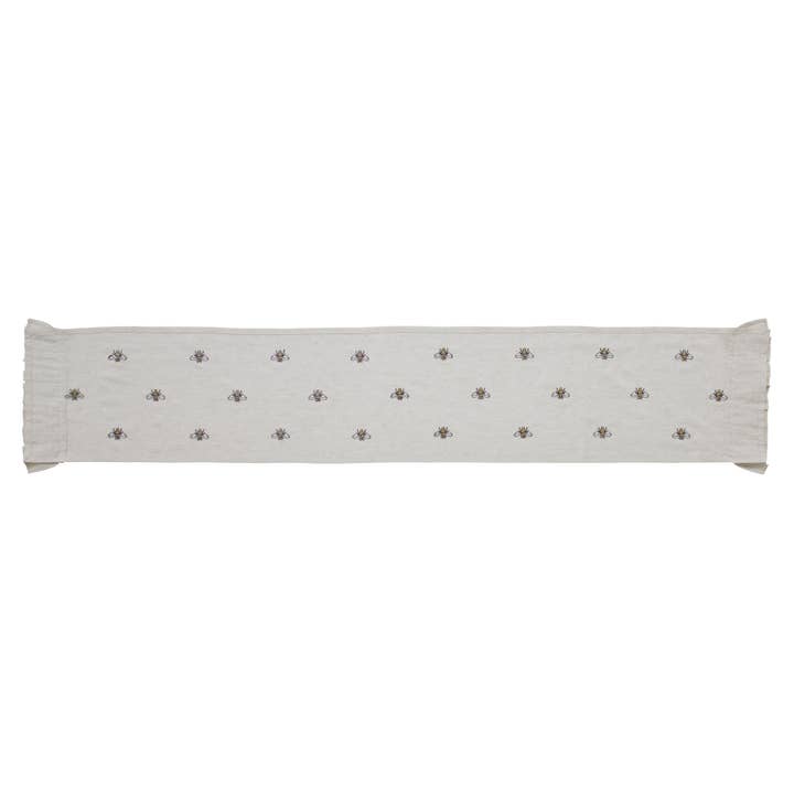 VHC Brands - Wholesale Table Runner - Embroidered Bee Runner 13x72
