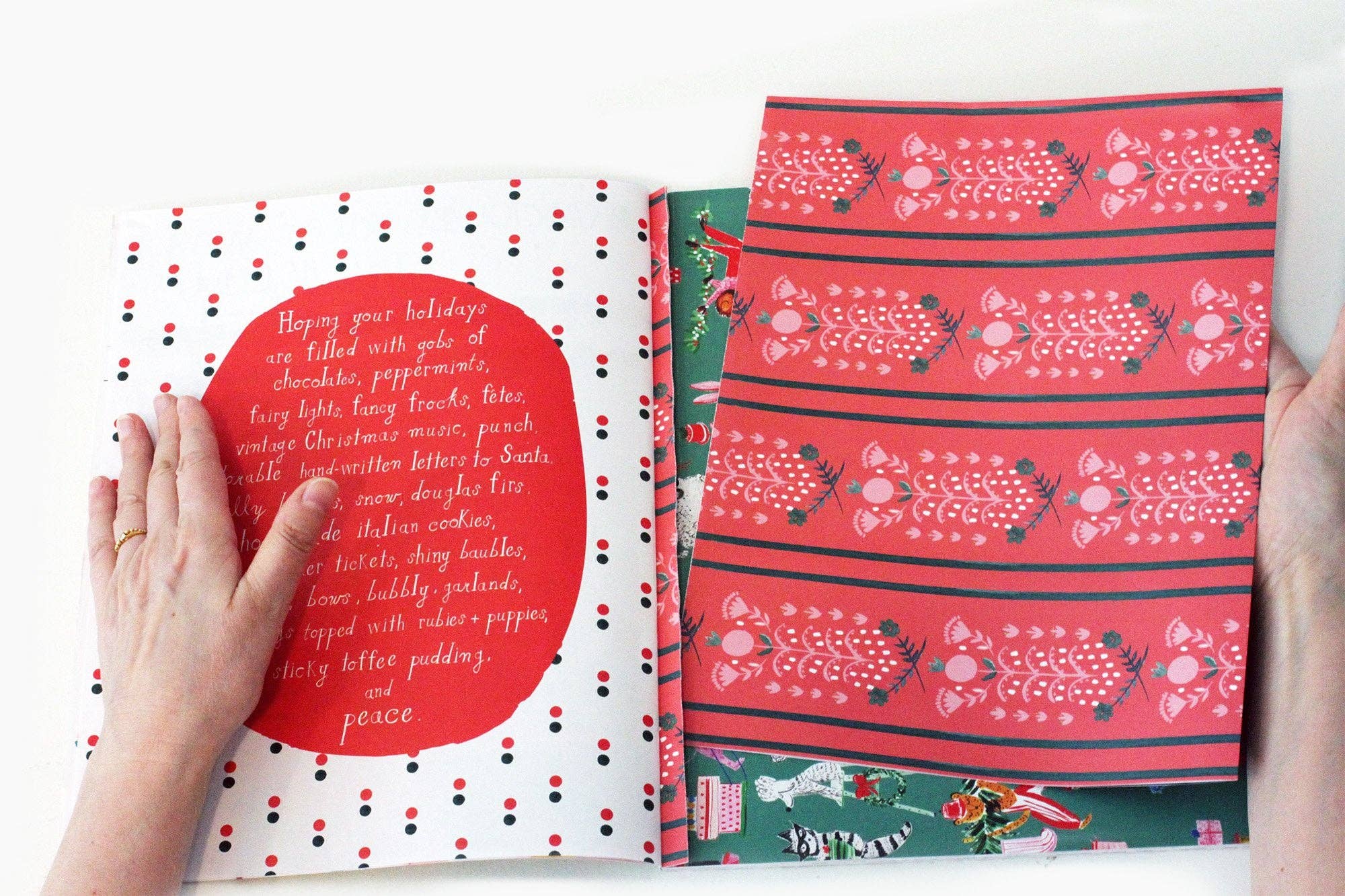 Mr. Boddington's Studio - Wholesale Flat Wrap - Very Delightful Holiday Wrapping Paper Book1