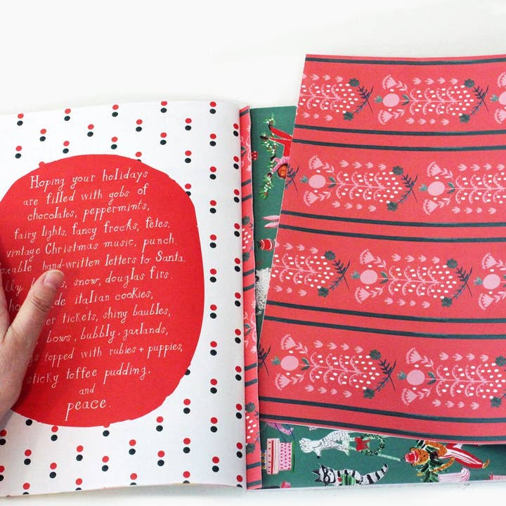 Mr. Boddington's Studio - Wholesale Flat Wrap - Very Delightful Holiday Wrapping Paper Book1