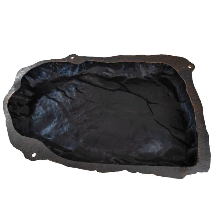 Sunnydaze Decor - Vente Bibelots/décorations d'extérieur - Roche paysagère artificielle à profil plat avec piquets - Marron12