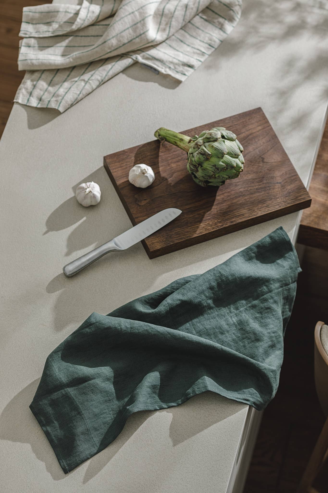 dodesign - Wholesale Tea Towel - Linen Tea Towel (dish towel) /  Christmas Forest green1