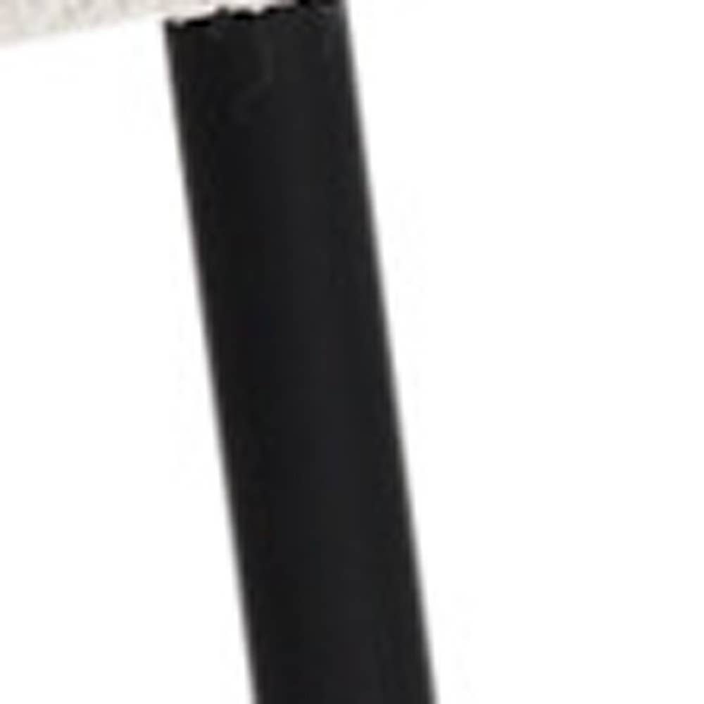 HomeRoots - Wholesale Chair - Cream and Black Upholstered Boucle And Metal Dining Side Chair4