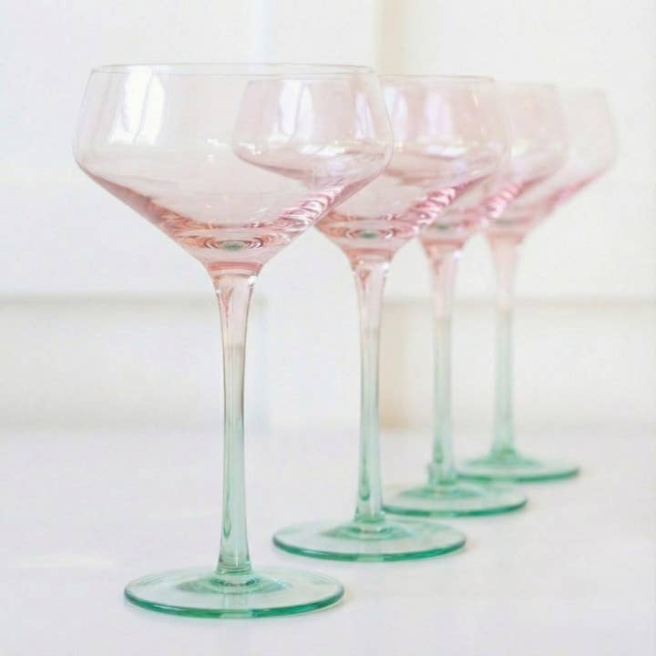 Quetzal Coupe Glass Set for wholesale by Byrdeen