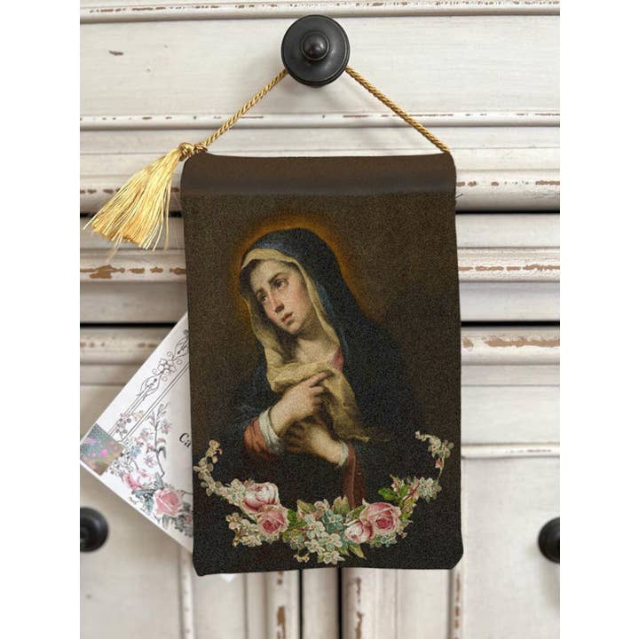Made By Catholics - Wholesale Pouch - Women's - VINTAGE HEARTS Blessing Carrier Pouch HEART OF SORROWS