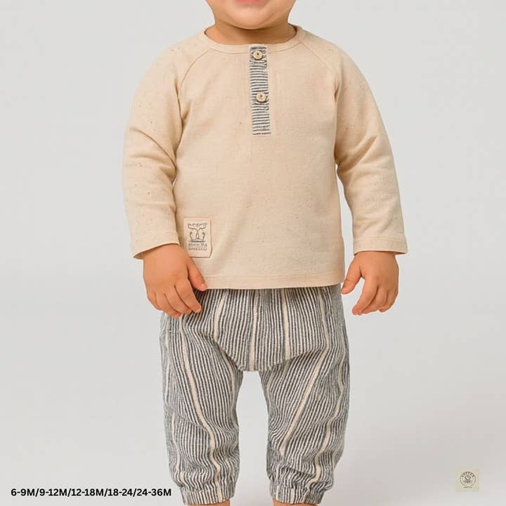 Baby Boys’ 6–24M Smart Two-Piece Set for wholesale by Omnis Pura