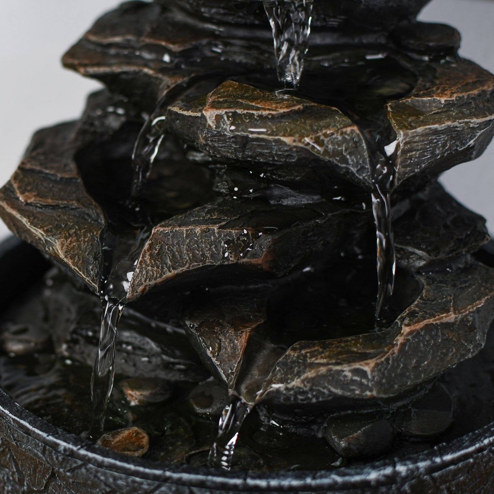 Zen'Arôme - Wholesale Decorative Tabletop Object - Little Rock Indoor Fountain Cascade Nature Stone Effect7