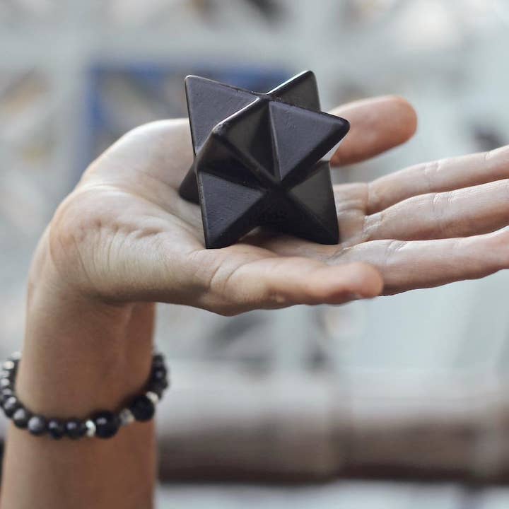 Modern ŌM - Wholesale Spiritual Stone/Crystal - Shungite Merkaba2