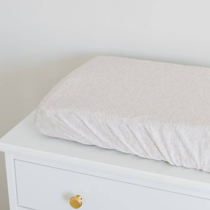 Copper Pearl - Wholesale Changing Mat/Pad Cover - Baby - Premium Knit Diaper Changing Pad Cover - Oat1