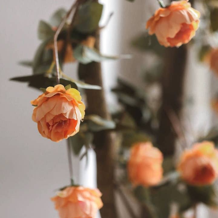 Rustic Reach - Wholesale Artificial Flowers - Artificial Small Peony Flower Vine 65" Long8