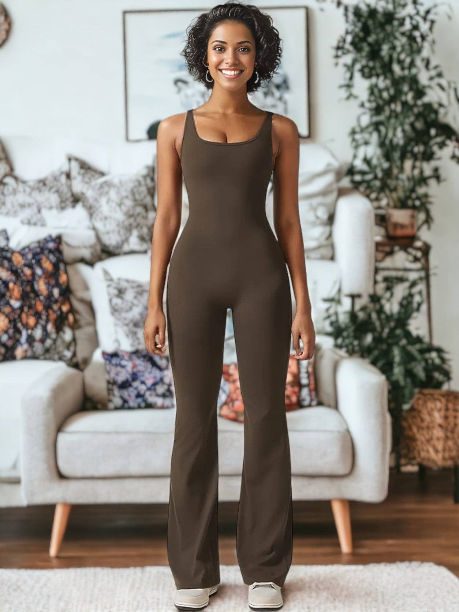 Active by Anna-Kaci - Wholesale Unitard - Women's - Hip Lifting Tight-Fitting Yoga One-Piece Fitness Clothes3