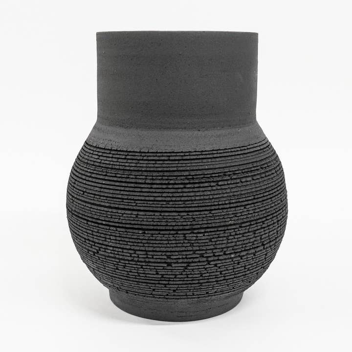 Ceramic vase, handmade unique “Small Bricks” series for wholesale by Yvette Hoffmann Design