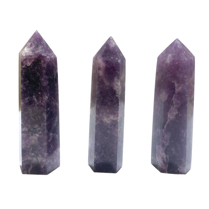 Lepidolite point for wholesale by Foliesbijoux