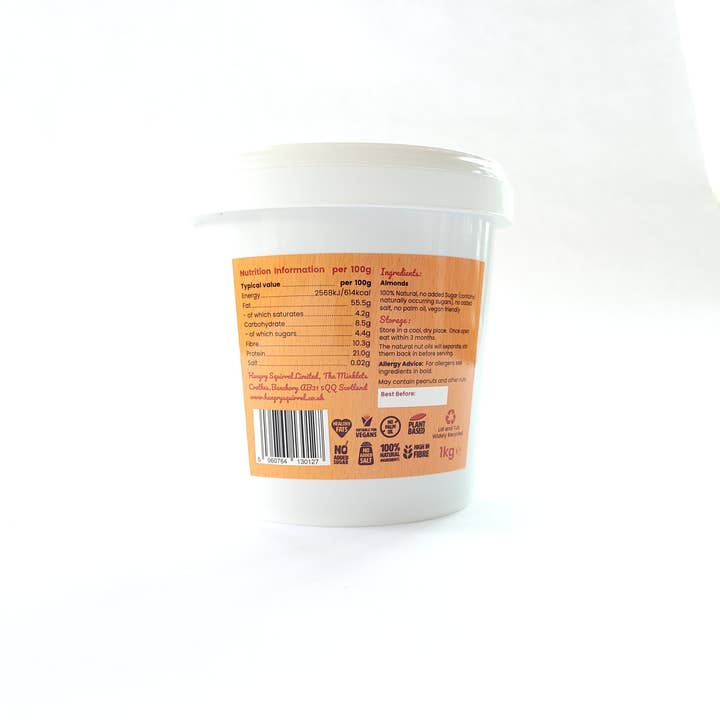 Hungry Squirrel Limited - Wholesale Nut Butter - Absolutely Almond nut butter 1kg
