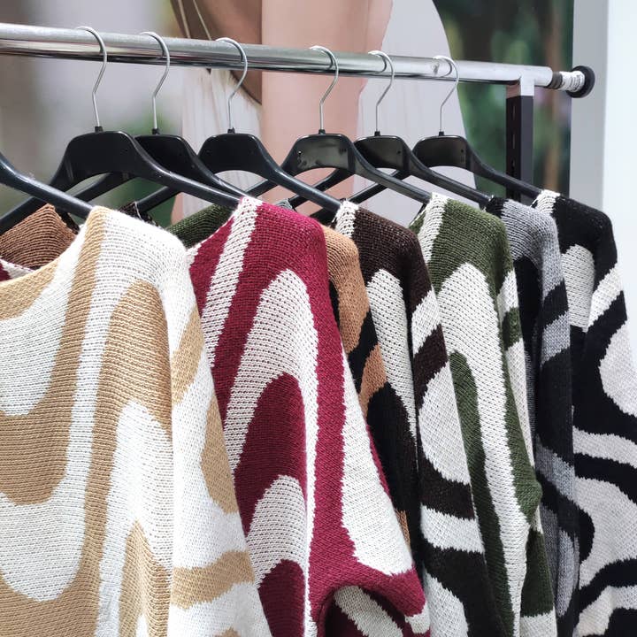 MILA Waves Sweater - Pack of 12 PCS and other Purchase Wholesale jeans on line. Free Returns & Net 60 Terms on Faire trending on Faire.