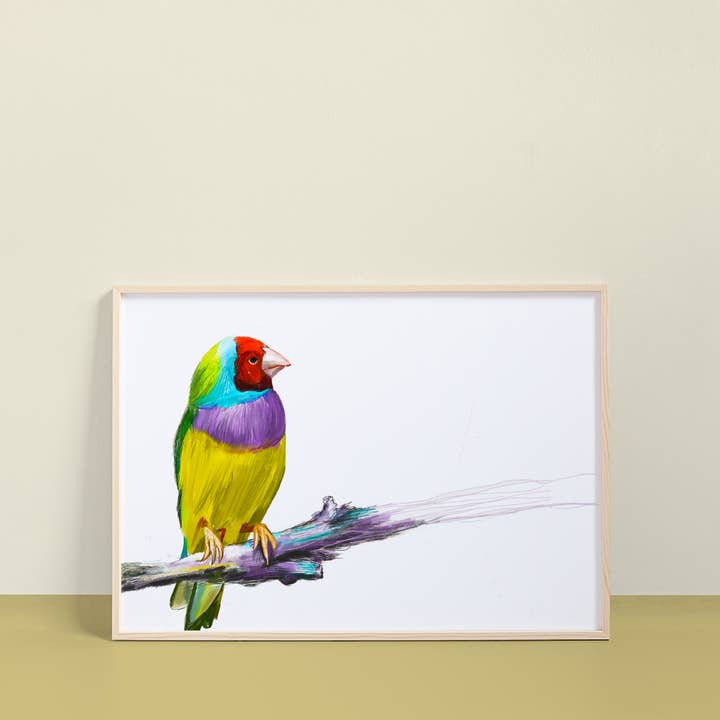 Kunstdruk van Gouldian Finch voor wholesale door resetreality