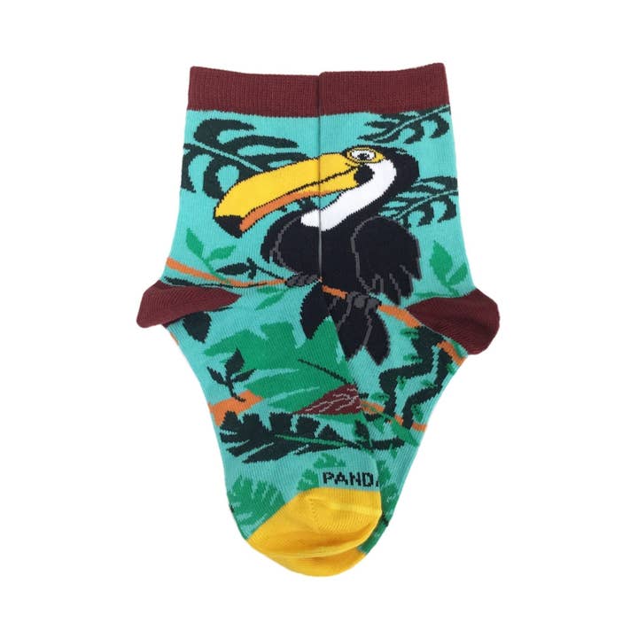 Chaussettes Toucan ludiques (3-7 ans) du Sock Panda pour la vente par Sock Panda