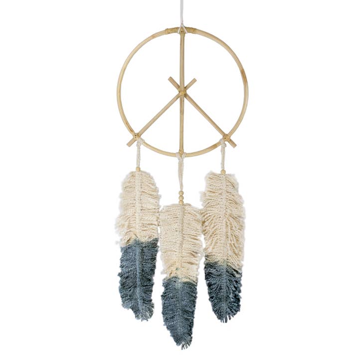 Peace Feather Wall Decor for wholesale by dZi Handmade