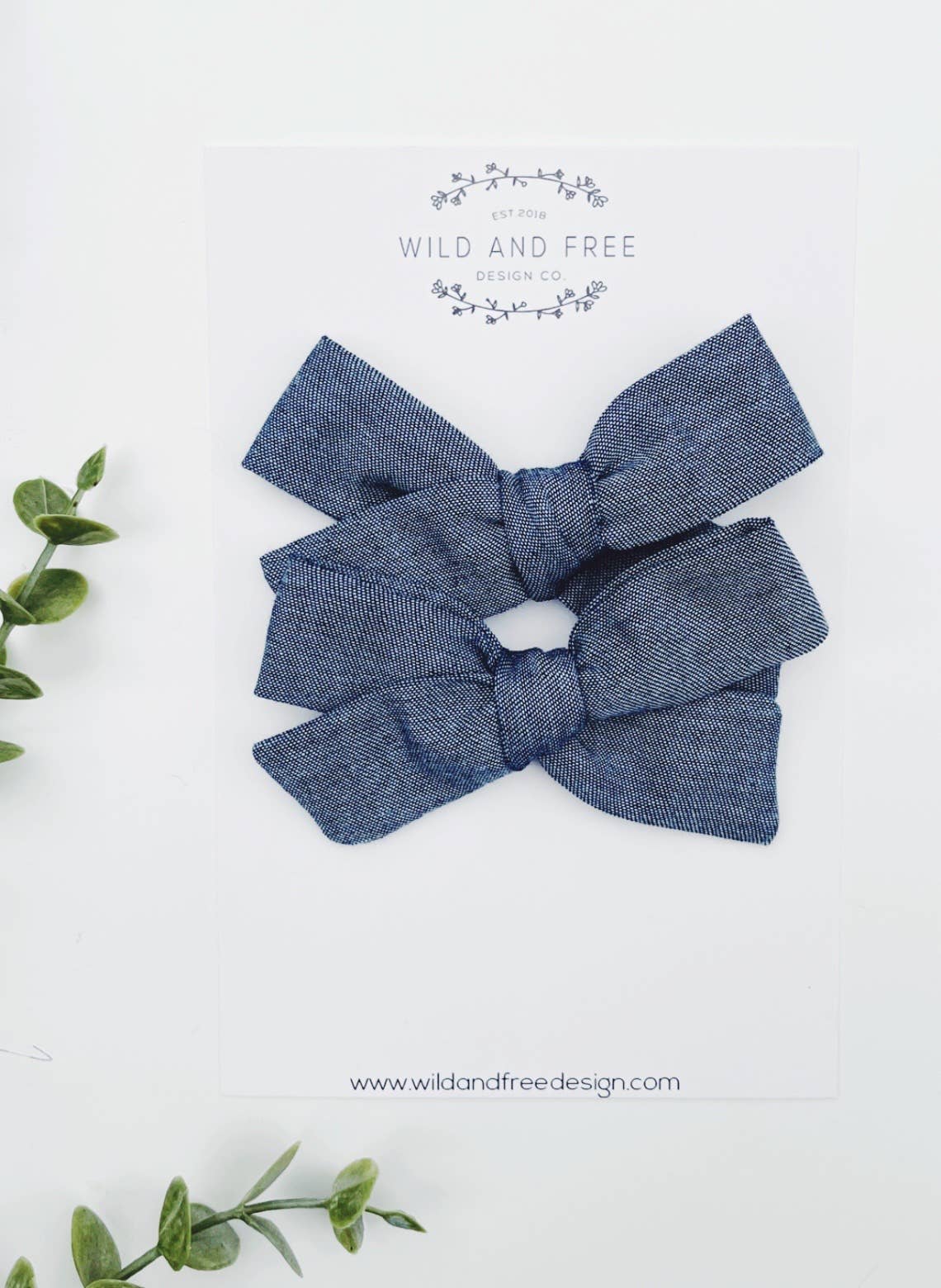 Wild and Free Design Co. – wholesale Hårrosett - Barn – Neutral Pitail Bow set10