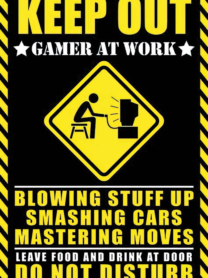 Håll dig borta Gamer at Work affisch 91,5 x 61 cm för wholesale av Close Up GmbH