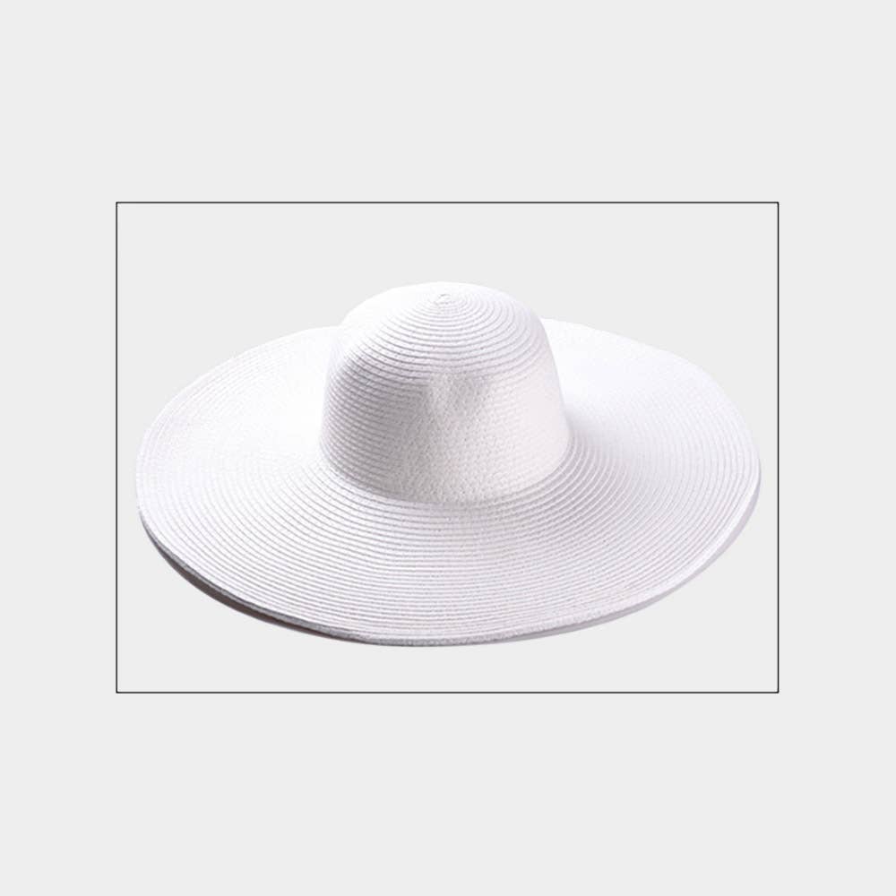 Sensibling Corp. - Wholesale Straw Hat - Women's - Solid Straw Sun Hat
22