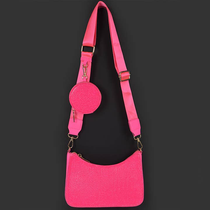3AM BY H&D ACCESSORIES - Wholesale Crossbody Bag - Women's - Rhinestone Crossbody Bag W/Air Pod Purse8