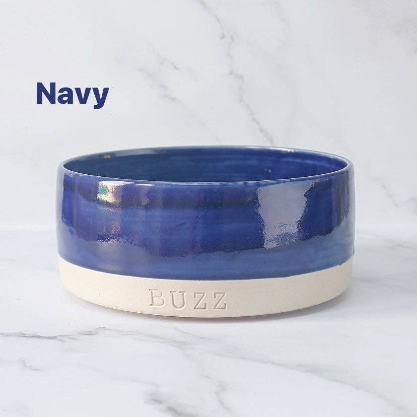 HKA ceramics - Wholesale Pet Bowl - Cat/Dog - Personalised Block Colour Pet Bowl7