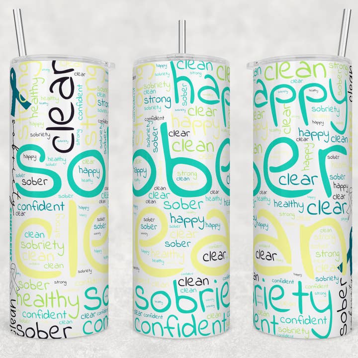 Twisted T Creations - Wholesale Insulated Mug/Tumbler - Sober 20oz Sublimation Tumbler