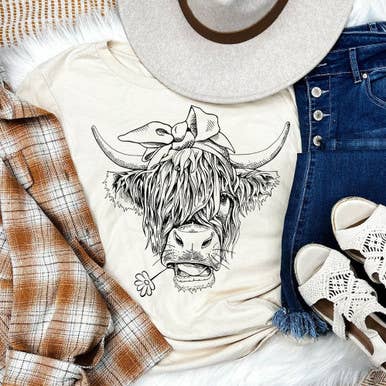Trendy Transfers - Wholesale Sublimation Transfer - Shaggy Cow DTF Heat Transfer