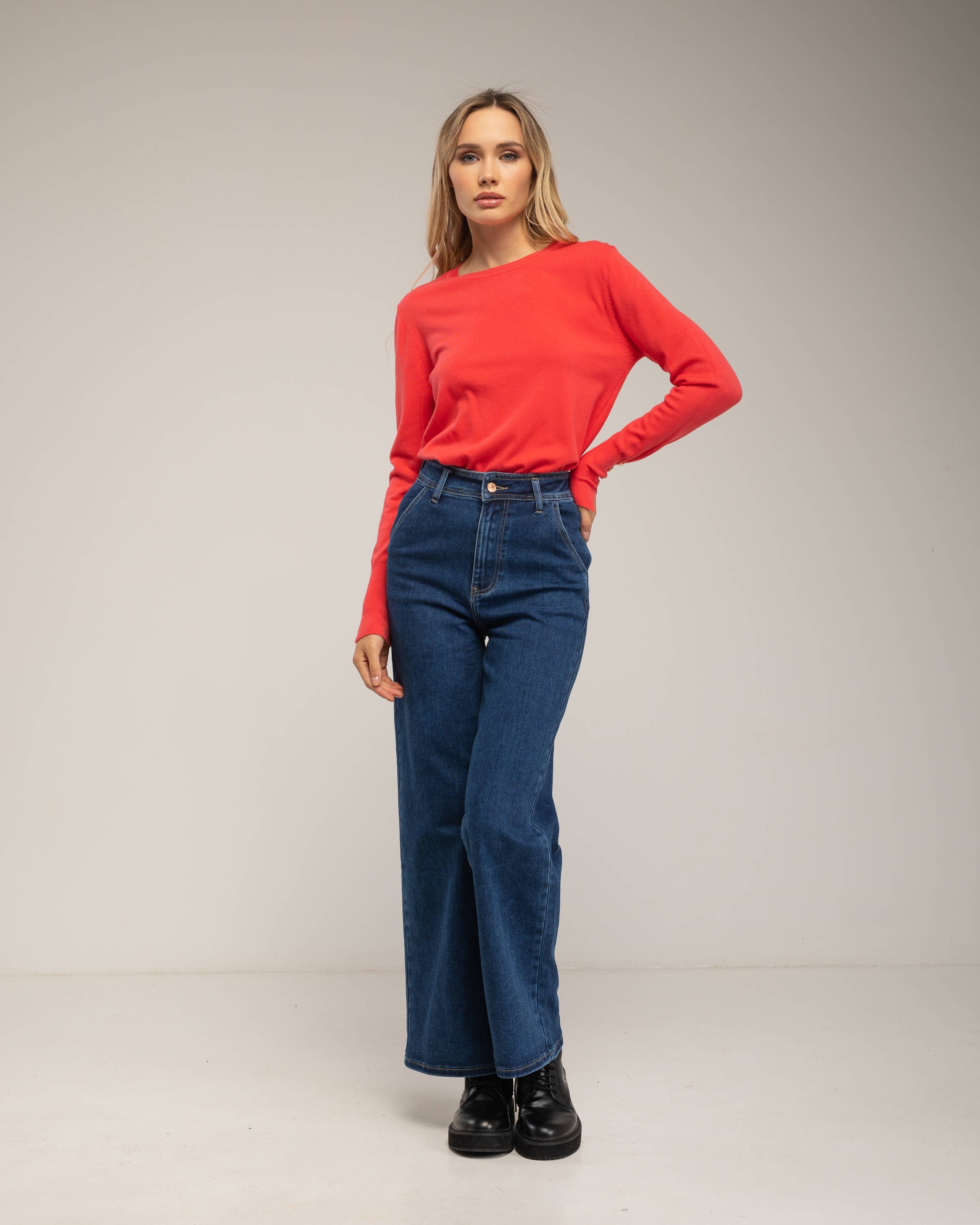 Tantra - Wholesale Knit Sweater - Women's - Fine knit sweater with wool, round neck23