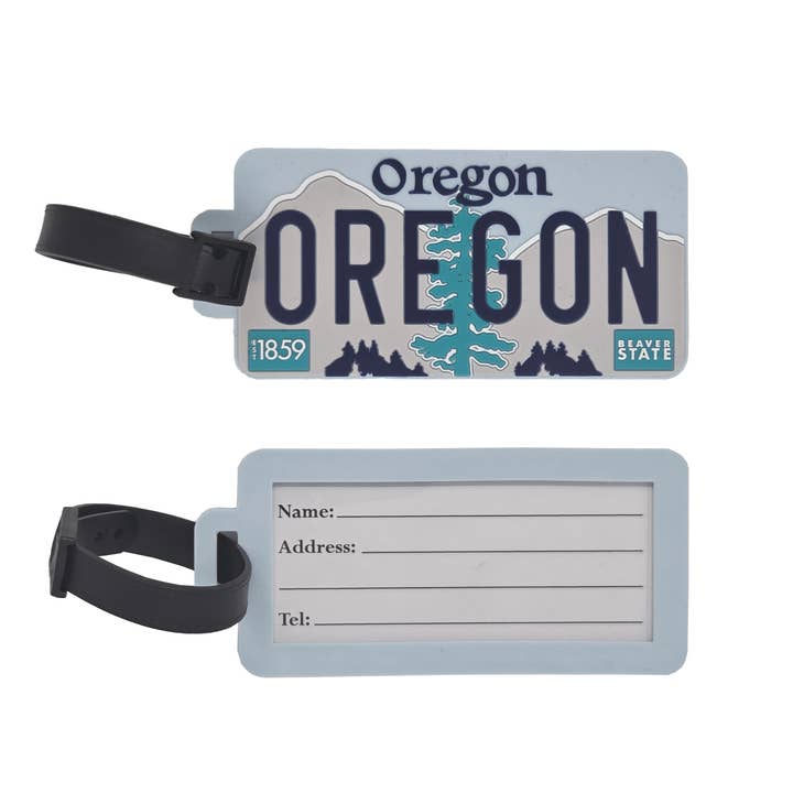 Étiquette de bagage de licence de l'Oregon pour la vente par Hello From Oregon