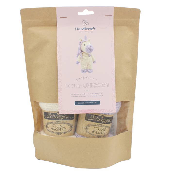 Hardicraft - Vente Accessoire de tricot/crochet - Kit de crochet à faire soi-même - Dolly Unicorn