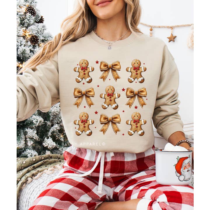 RBA Transfers - Wholesale Sublimation Transfer - Gingerbread Coquette Bows Full Colour Transfer