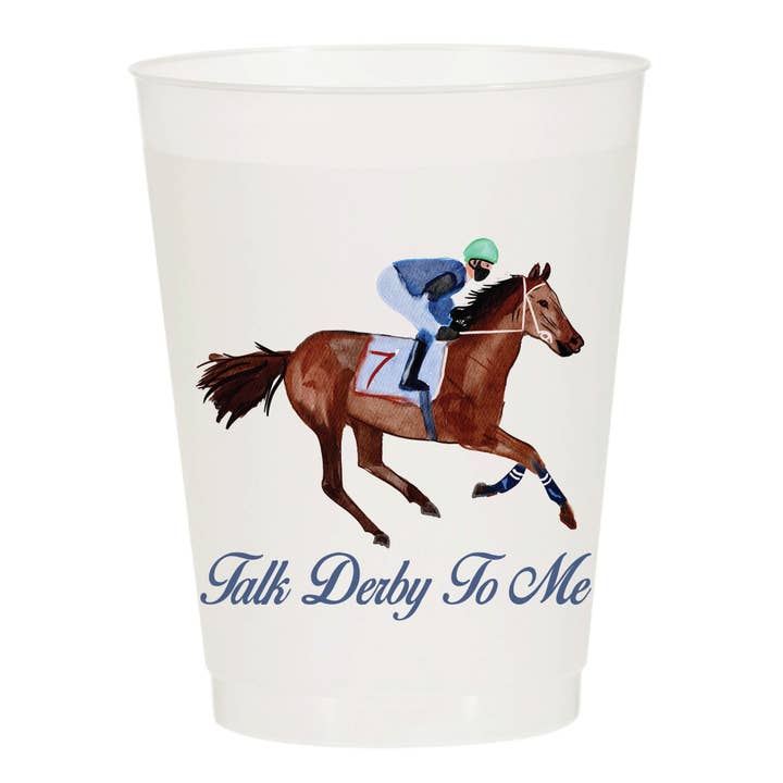 Talk Derby To Me Frosted Cups - Derby for wholesale by Sip Hip Hooray