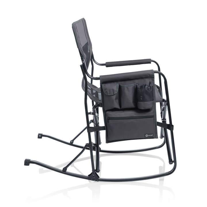 Charcoal Gray Woodland Rocking Camping Chair, (Charcoal Gray) for wholesale on Faire16