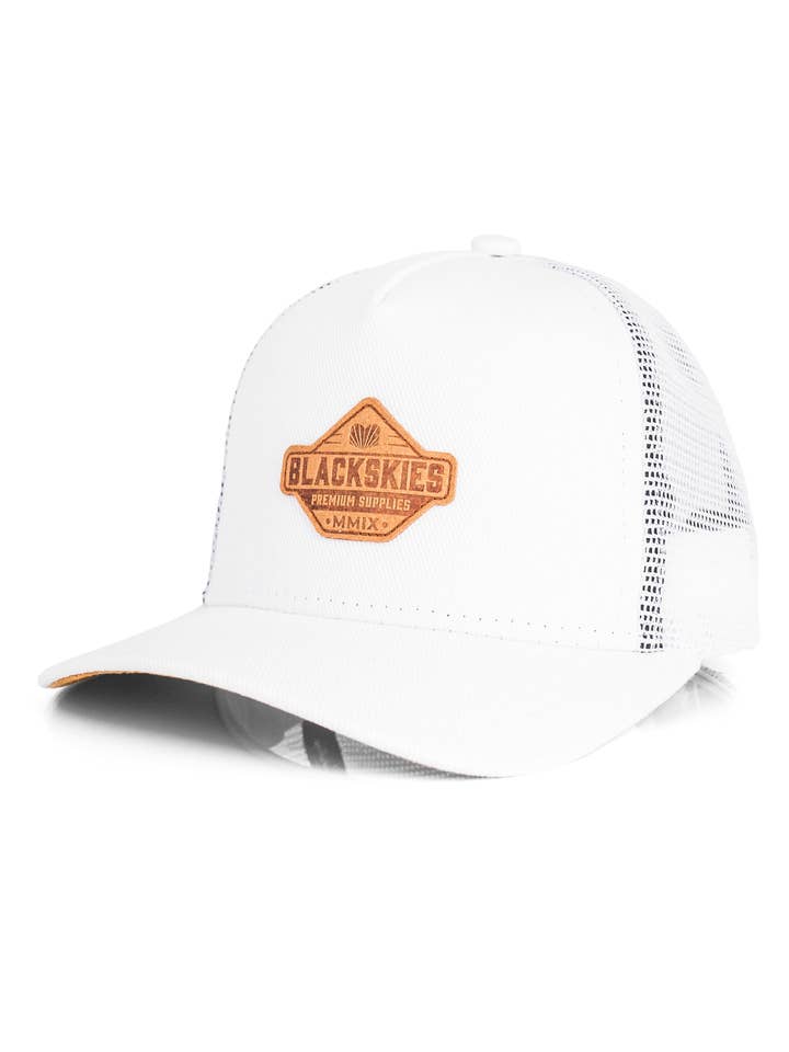 Casquette Trucker Essentials Enfant Blanc-Blanc-Marron pour la vente par Blackskies