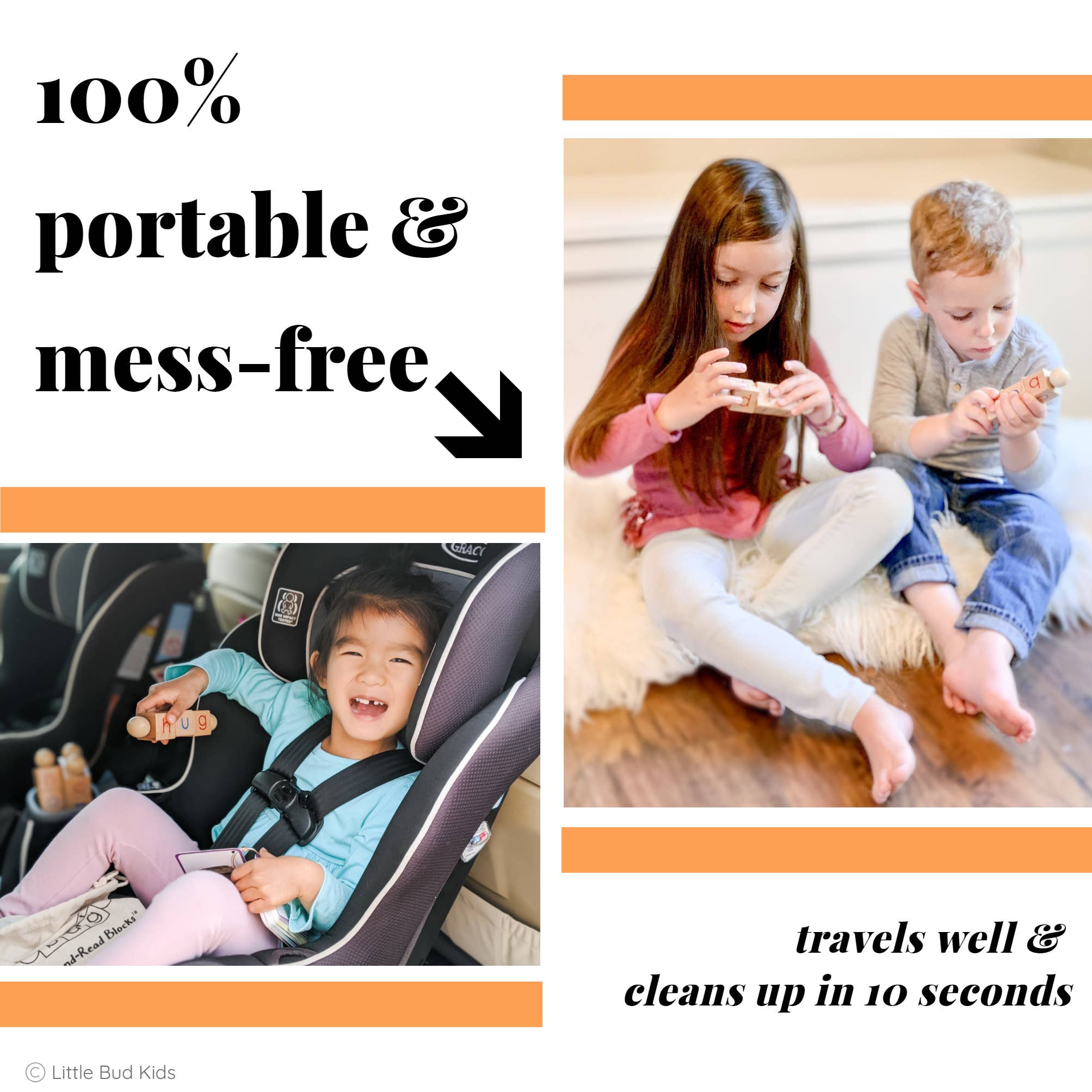 Little Bud Kids - Wholesale Learning Cards - Kids & Baby - Spin-and-Read Montessori Phonics Reading Blocks & CVC Cards8